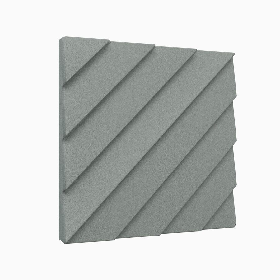 Image of an individual dark grey Metro acoustic tile from Acoustek's Newport collection. Sold & manufactured by Acoustek Australia & UK.
